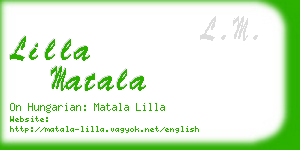 lilla matala business card
